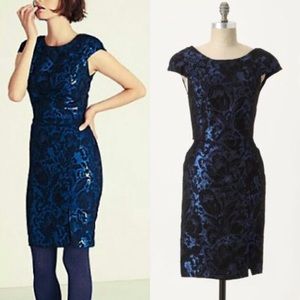 Eva Franco Printed Brocade Dress